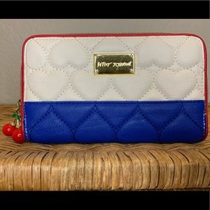 betsey johnson red heart purse